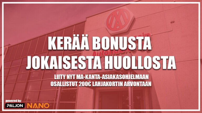 Kanta-asiakkaaksi Mikan ja Anssin Autohuoltoon