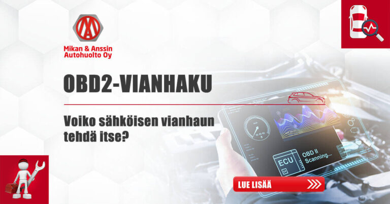 OBD2 – Mitä se tarkoittaa ja voiko sähköisen vianhaun tehdä itse?